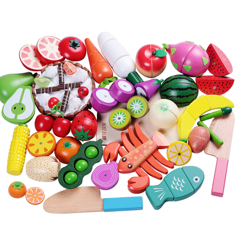 Baby Food Vegetables - 1PCS Holz Spielzeug Magnetische Schneiden Obst