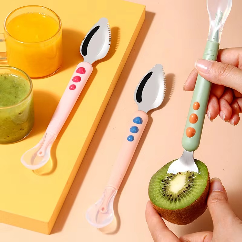 Doppelkopf-Babylöffel aus Sili – Baby Food Menu Bewertung und Preis
